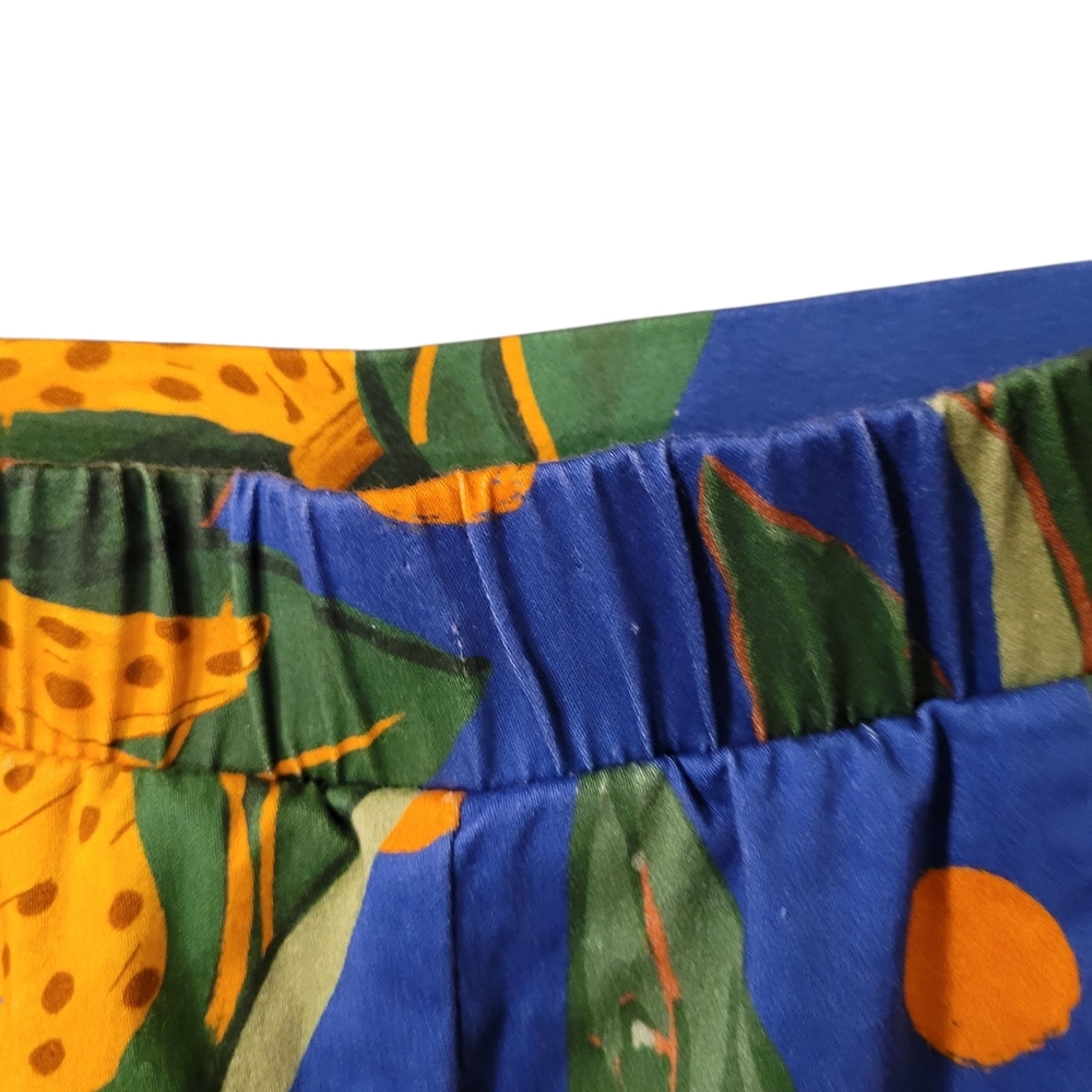 FARM Rio Blue Tropical Mini Skirt with Orange Floral Print - Picture 8 of 16